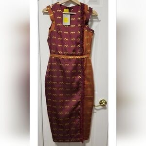 Grey Projects Fashion Label Jacquard Dress Size Small NWT Nigerian Designer